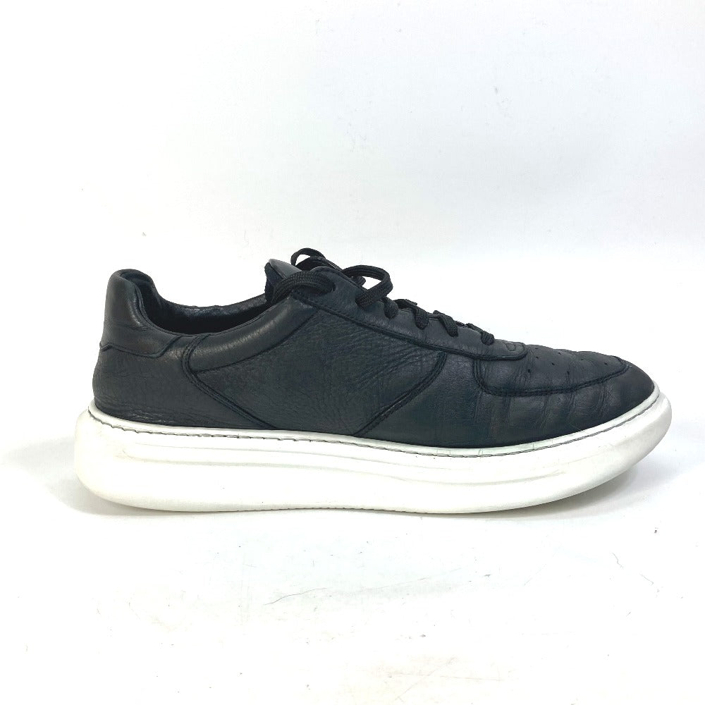 LOUIS VUITTON sneakers leather black Beverly Hills Line mens 8.5 Used Authentic