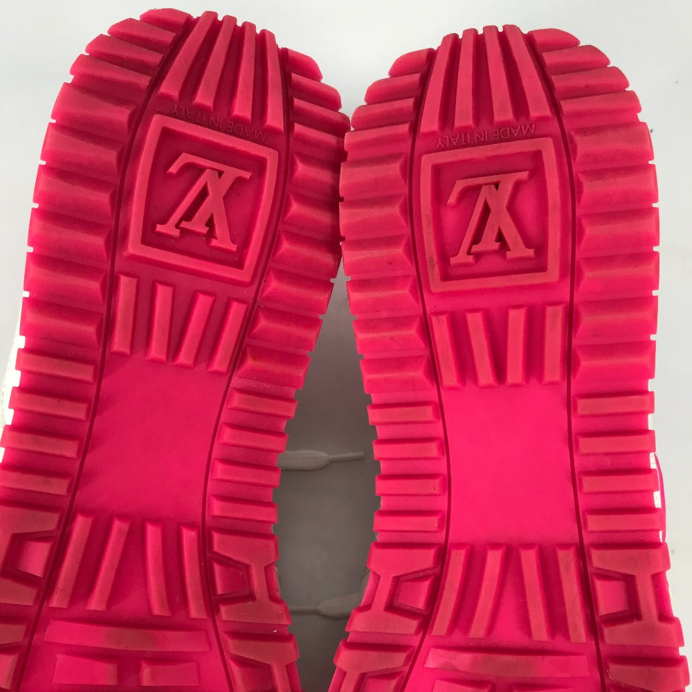 LOUIS VUITTON sneakers leather pink run away low cut 36.5