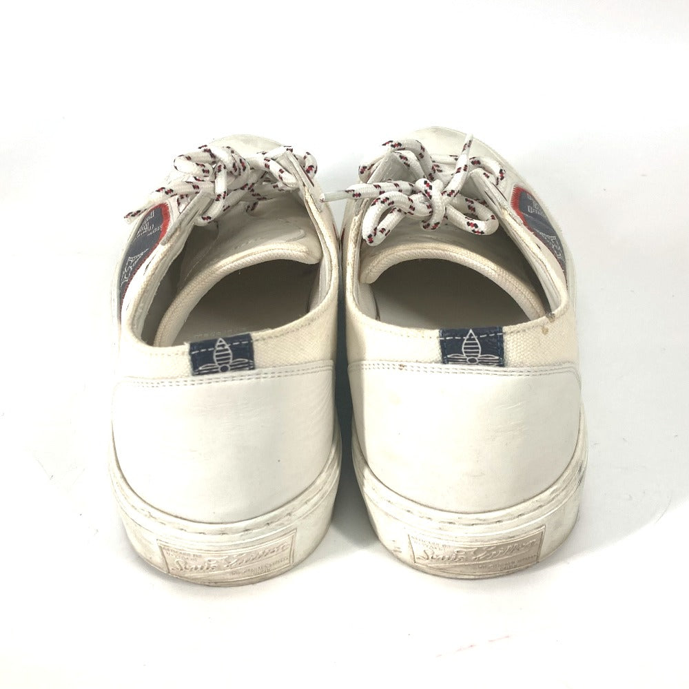 LOUIS VUITTON sneakers Canvas / leather white Tattoo line logo 5.5