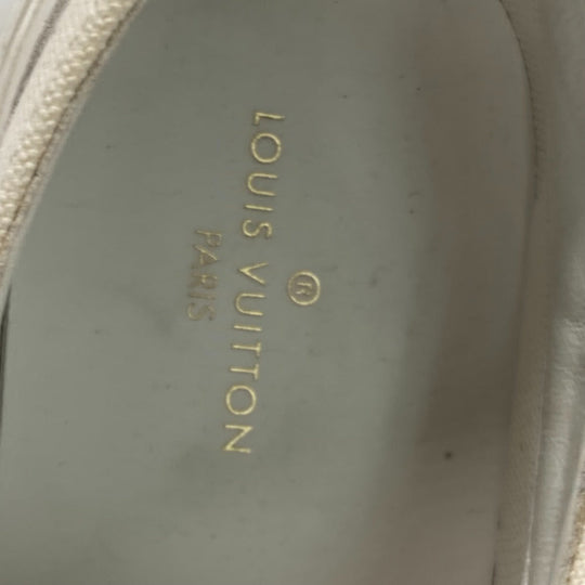 LOUIS VUITTON sneakers Canvas / leather white Tattoo line logo 5.5