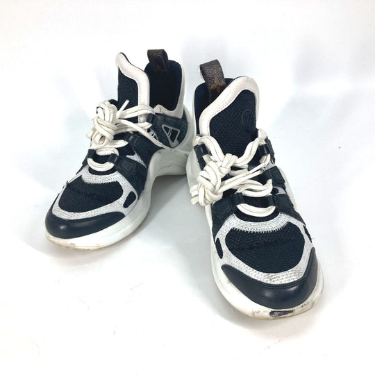 LOUIS VUITTON sneakers Technical Fabric Canvas , Leather black LV Arclight sneakers Women 36 Used Authentic