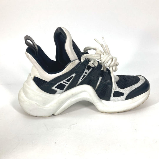 LOUIS VUITTON sneakers Technical Fabric Canvas , Leather black LV Arclight sneakers Women 36 Used Authentic