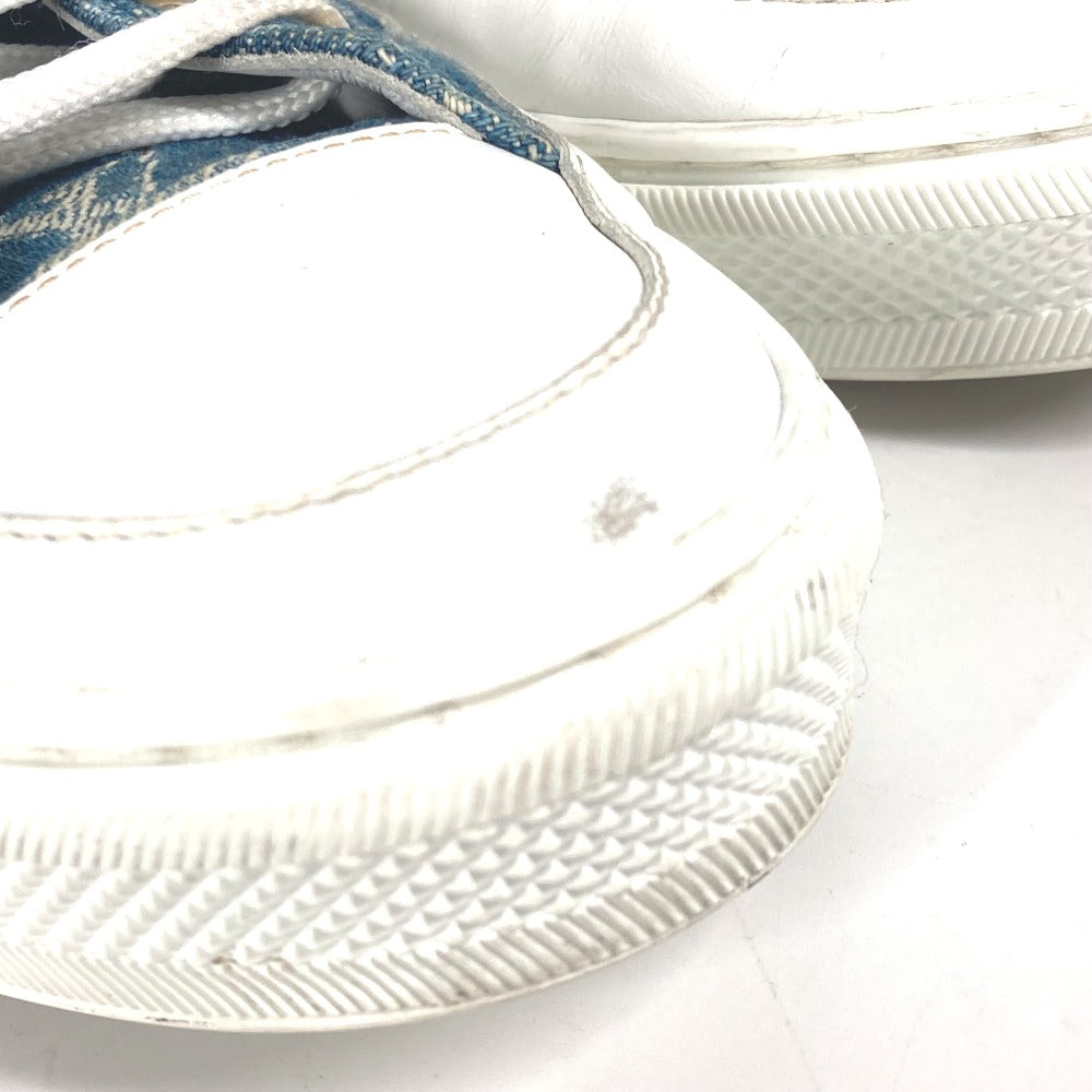 LOUIS VUITTON sneakers Monogram denim blue Monogram denim Shoes Shoe Laces Women 36.5 Used Authentic