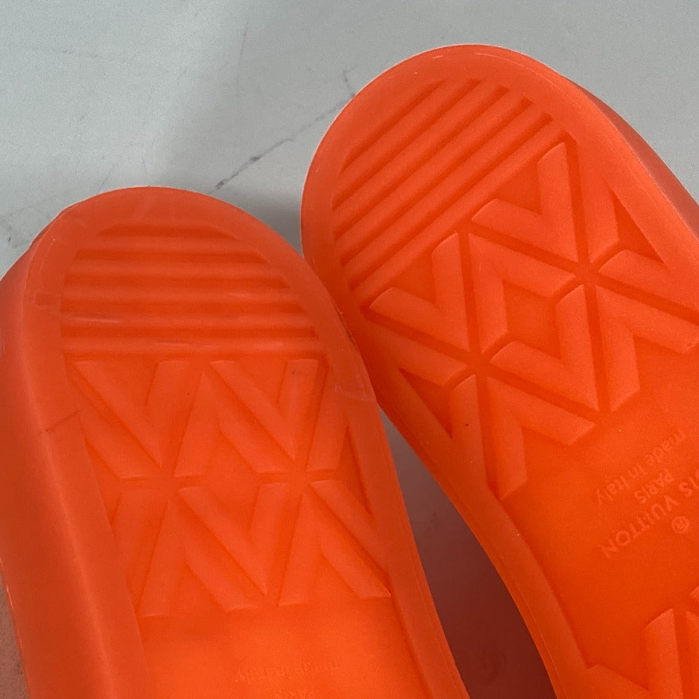 LOUIS VUITTON sneakers Canvas, Rubber Orange Tattoo line Monogram mens 7.5 Used Authentic