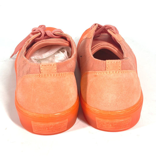LOUIS VUITTON sneakers Canvas, Rubber Orange Tattoo line Monogram mens 7.5 Used Authentic