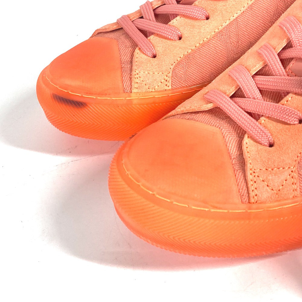 LOUIS VUITTON sneakers Canvas, Rubber Orange Tattoo line Monogram mens 7.5 Used Authentic