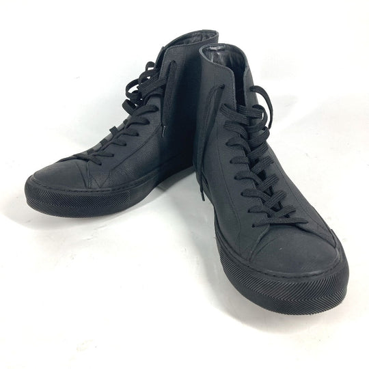 LOUIS VUITTON sneakers leather black Rainbow logo mens 8 1/2 Used Authentic