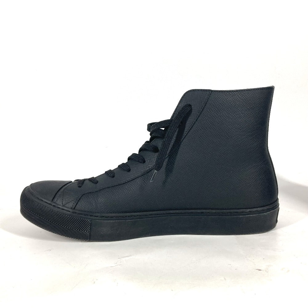 LOUIS VUITTON sneakers leather black Rainbow logo mens 8 1/2 Used Authentic