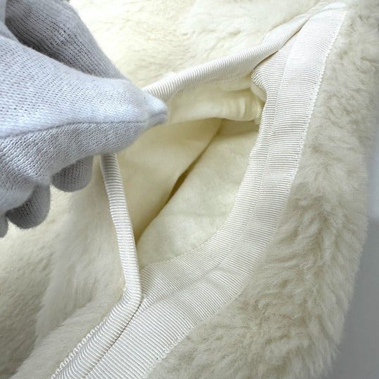MAX MARA Jacket 24110810216 alpaca white Teddy Bear Apparel Women 36 Used Authentic