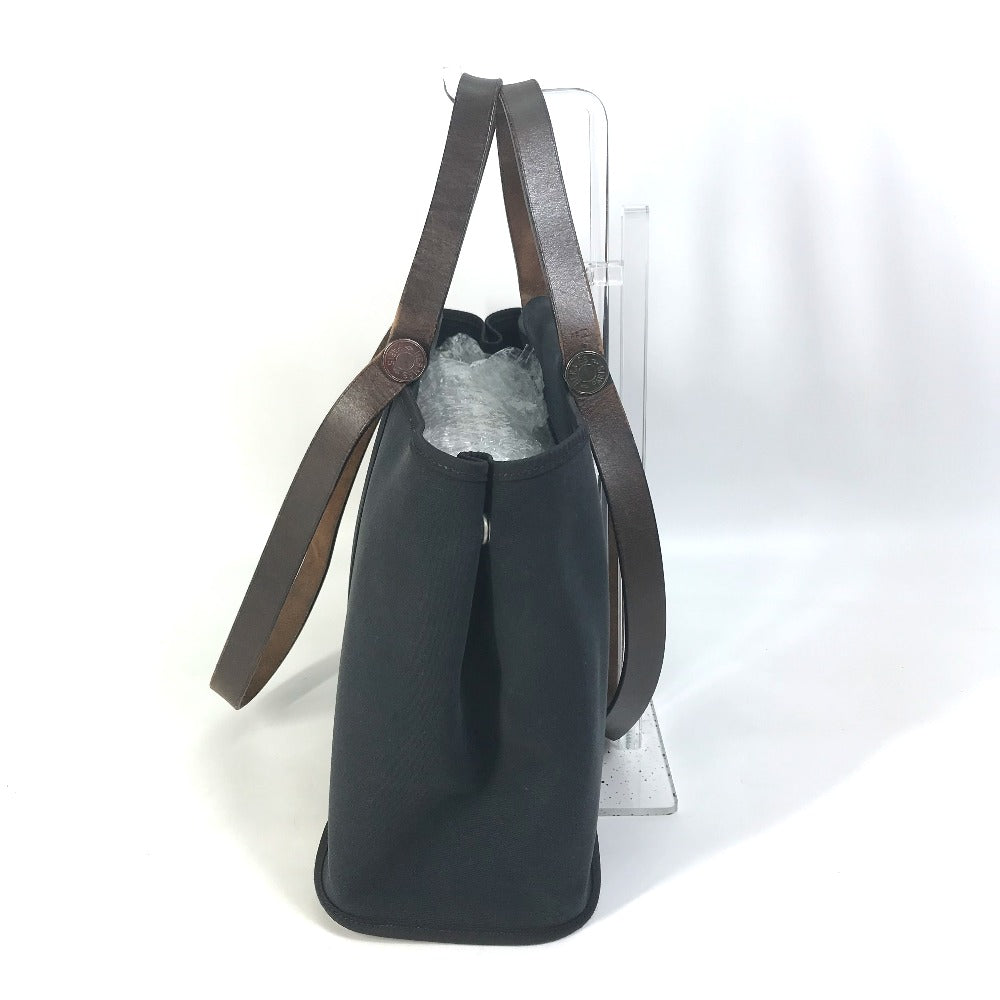 HERMES Tote Bag Towar Office / Leather black Handbag Kabak Elan PM Women Used Authentic