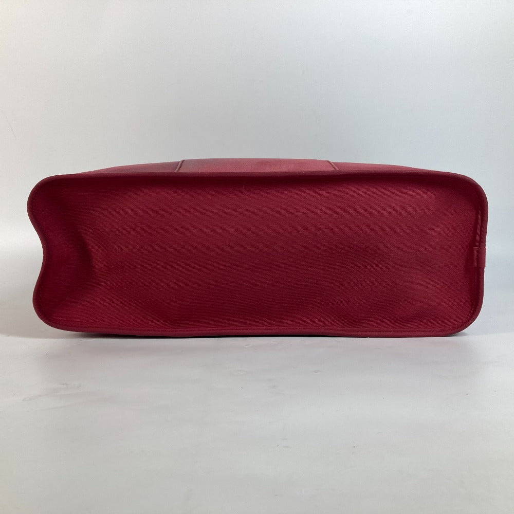 HERMES Tote Bag canvas Red Kavac Elan PM Women Used Authentic