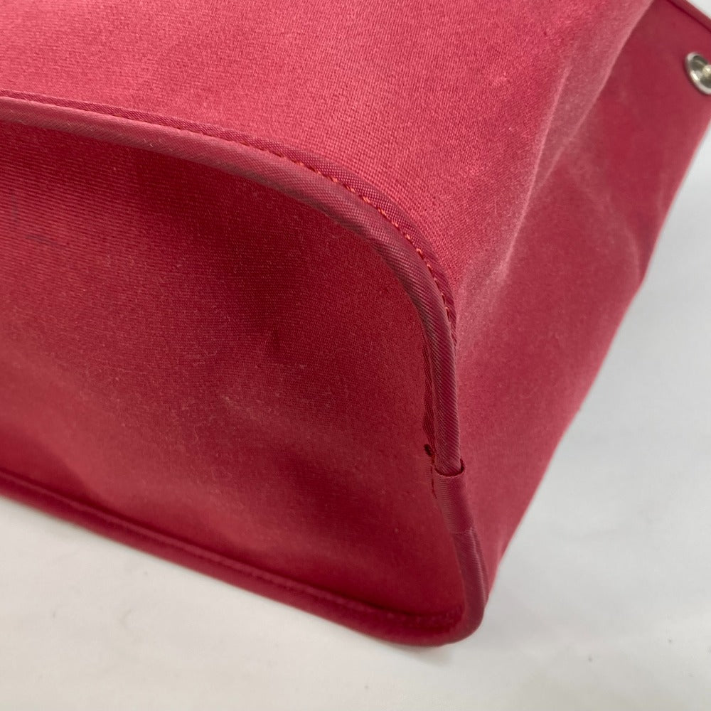 HERMES Tote Bag canvas Red Kavac Elan PM Women Used Authentic