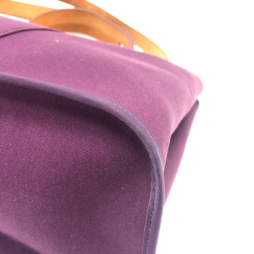 HERMES Tote Bag Towar Officier purple Kabak Elan PM Women Used Authentic