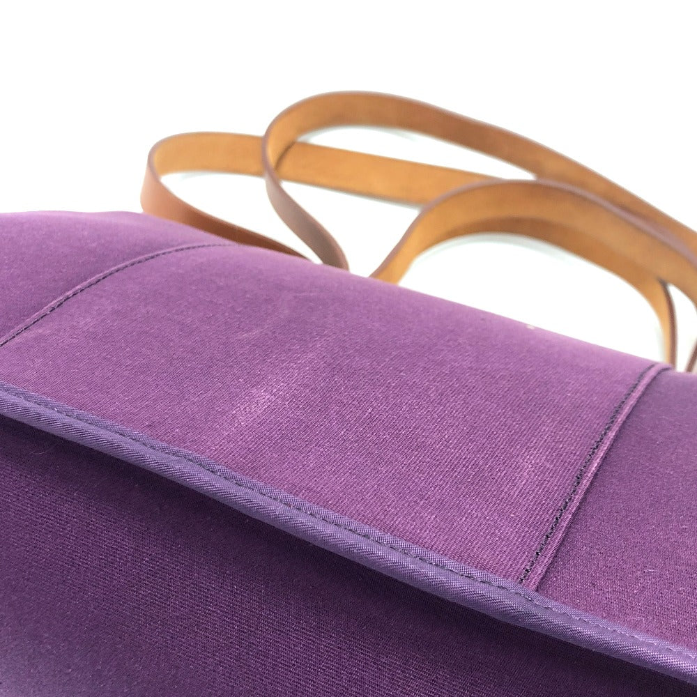HERMES Tote Bag Towar Officier purple Kabak Elan PM Women Used Authentic