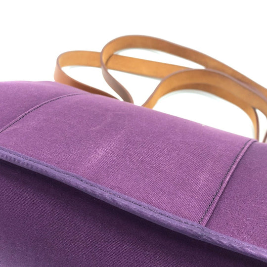 HERMES Tote Bag Towar Officier purple Kabak Elan PM Women Used Authentic