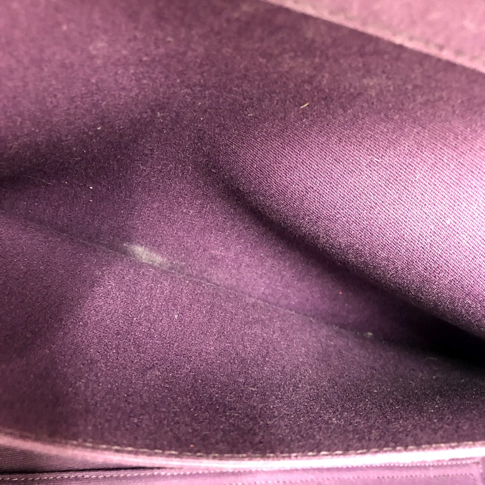 HERMES Tote Bag Towar Officier purple Kabak Elan PM Women Used Authentic