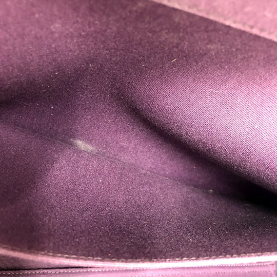 HERMES Tote Bag Towar Officier purple Kabak Elan PM Women Used Authentic