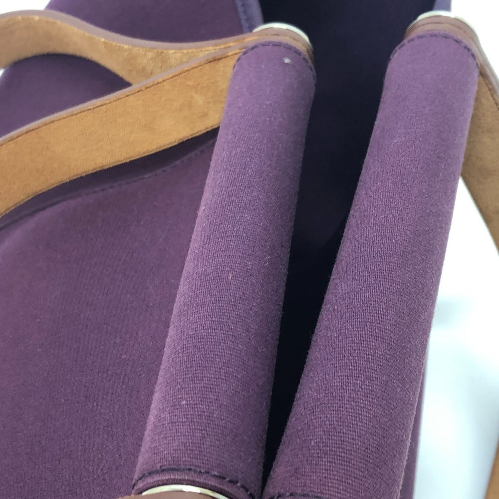 HERMES Tote Bag Towar Officier purple Kabak Elan PM Women Used Authentic