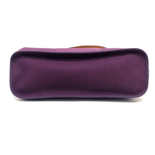 HERMES Tote Bag Towar Officier purple Kabak Elan PM Women Used Authentic