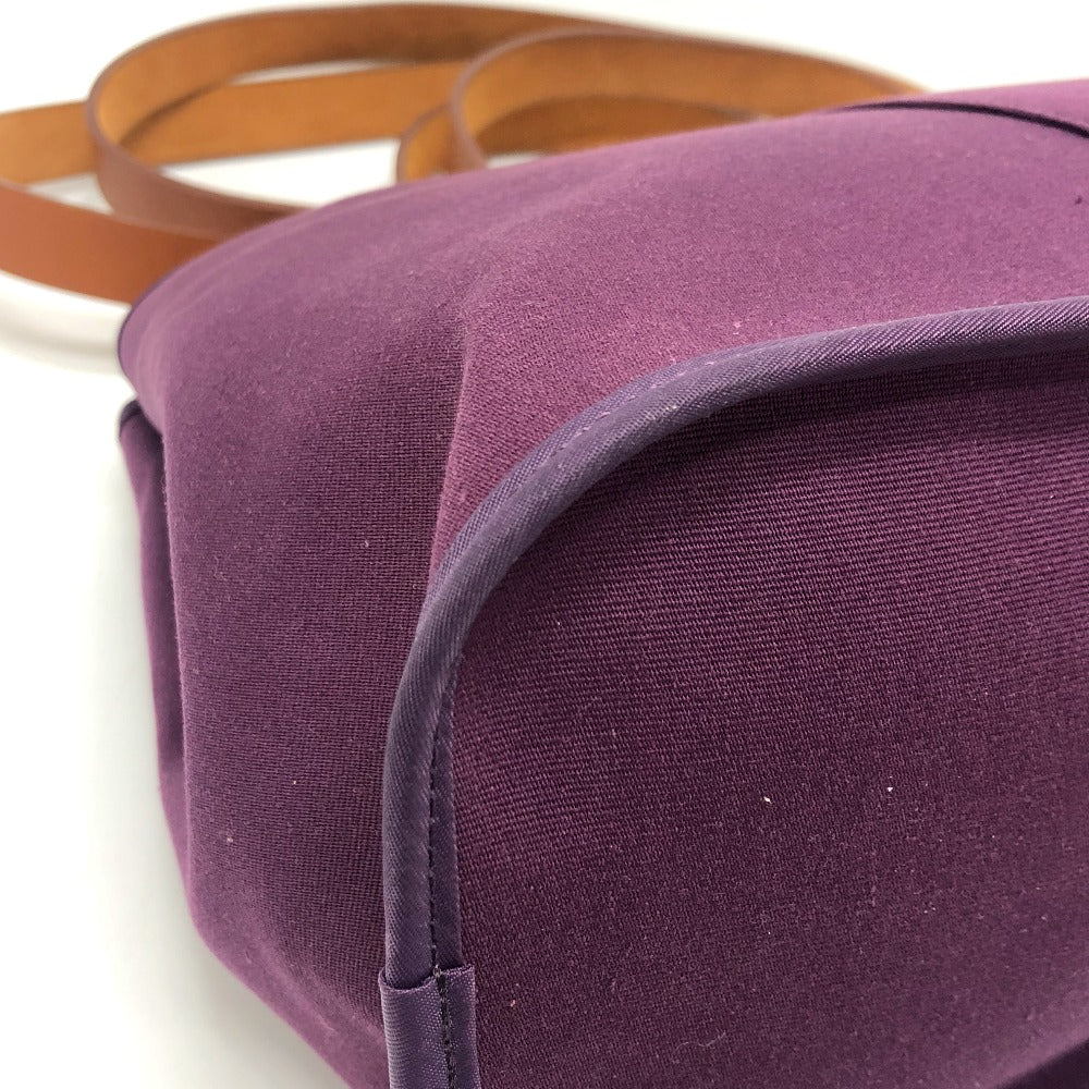 HERMES Tote Bag Towar Officier purple Kabak Elan PM Women Used Authentic