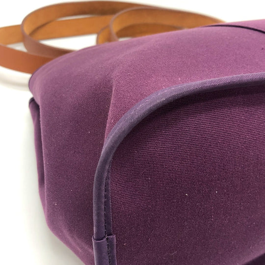 HERMES Tote Bag Towar Officier purple Kabak Elan PM Women Used Authentic