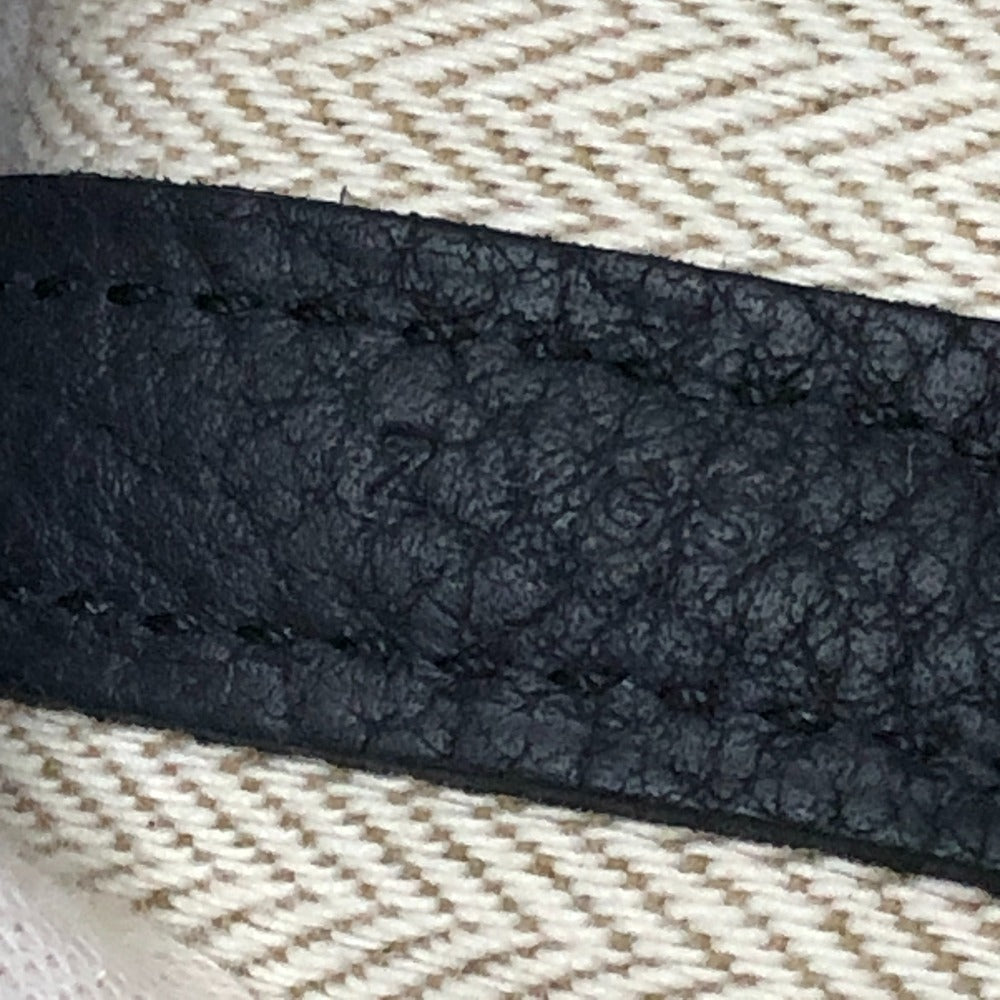 HERMES Handbag leather black Garden Party TPM Negonda