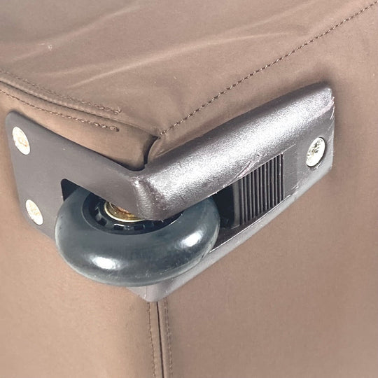 HERMES Carry Bag Nylon Brown suitcase Akapu Luco unisex(Unisex) Used Authentic