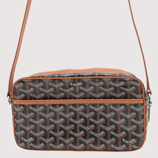 GOYARD CupVert PVC Leather Brown Black Wallet Preloved