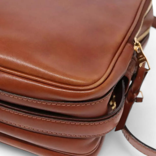 Louis Vuitton Cuir Bequia Trotteur GM Men's Leather Shoulder Bag Brown