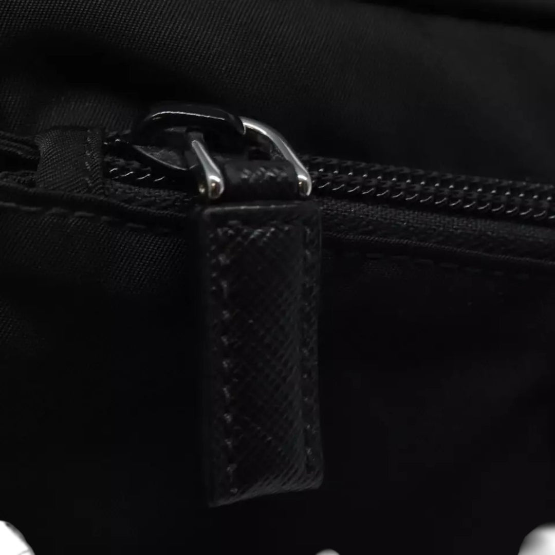 Prada Waist Bag Nylon Black Unisex Belt Bag Adjustable Strap