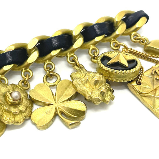 CHANEL Brooch Gold Plated gold Icon vintage 8-strand charm 95P
