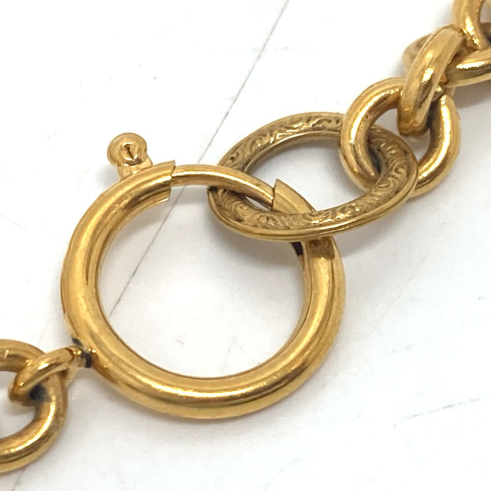 CHANEL Necklace 94‚o metal gold COCO Mark Chain Women Used Authentic