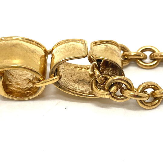 CHANEL Necklace 94‚o metal gold COCO Mark Chain Women Used Authentic