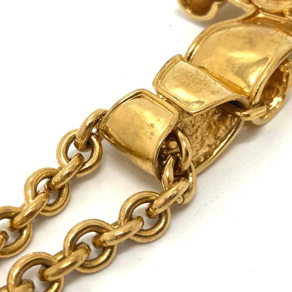 CHANEL Necklace 94‚o metal gold COCO Mark Chain Women Used Authentic