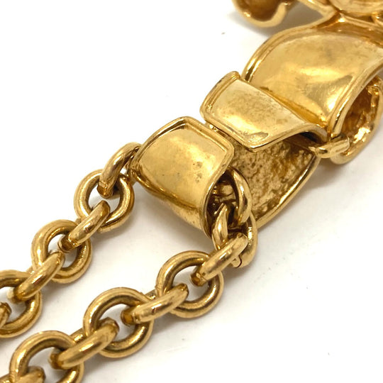 CHANEL Necklace 94‚o metal gold COCO Mark Chain Women Used Authentic