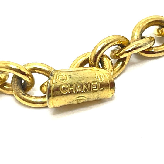 CHANEL Necklace Gold Plated gold Bag type motif Matrasse Women Used Authentic