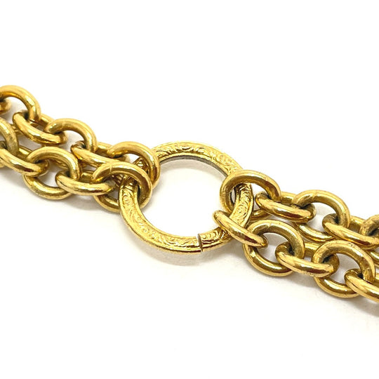 CHANEL Necklace Gold Plated gold Bag type motif Matrasse Women Used Authentic