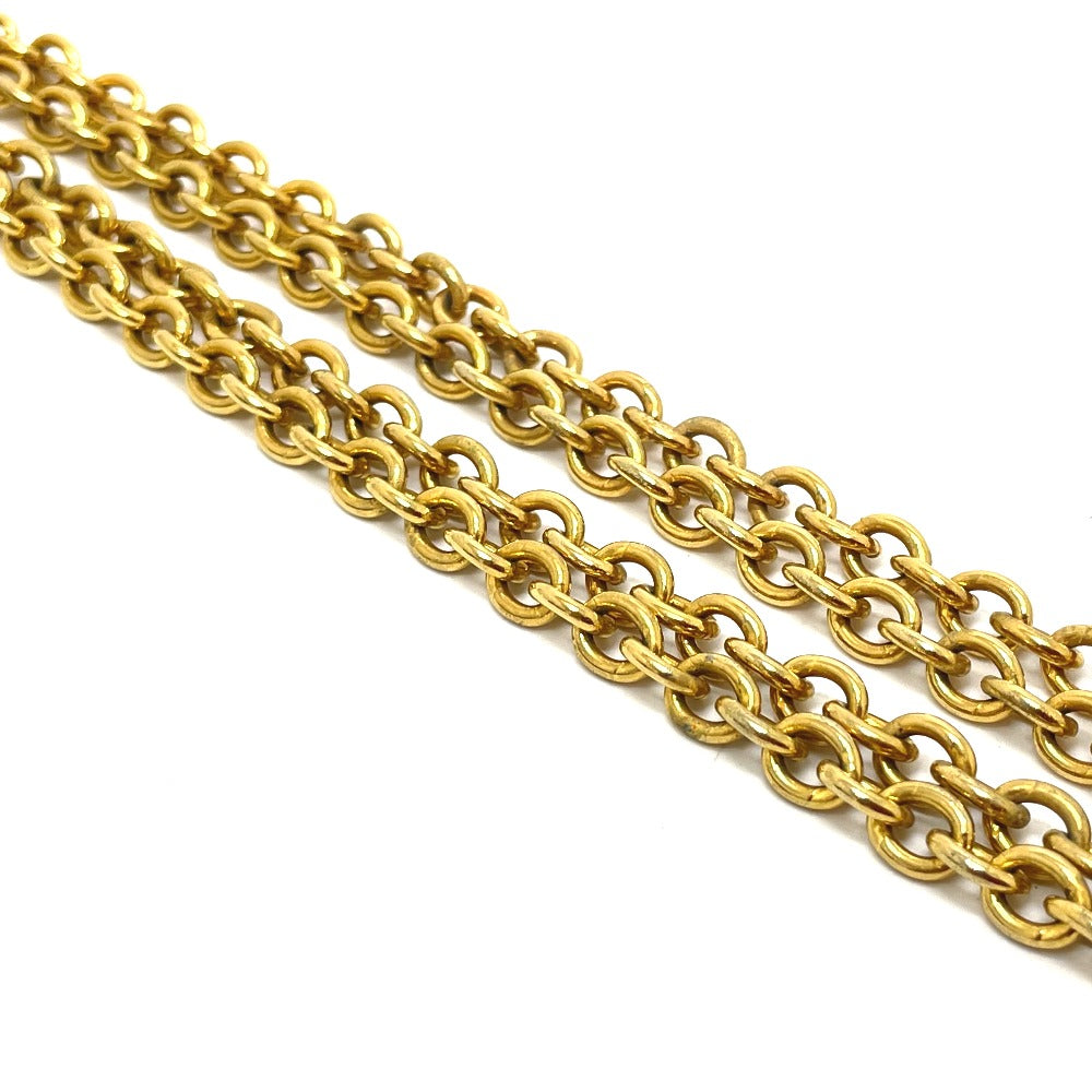 CHANEL Necklace Gold Plated gold Bag type motif Matrasse Women Used Authentic