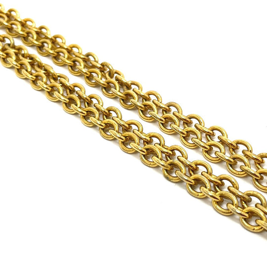 CHANEL Necklace Gold Plated gold Bag type motif Matrasse Women Used Authentic