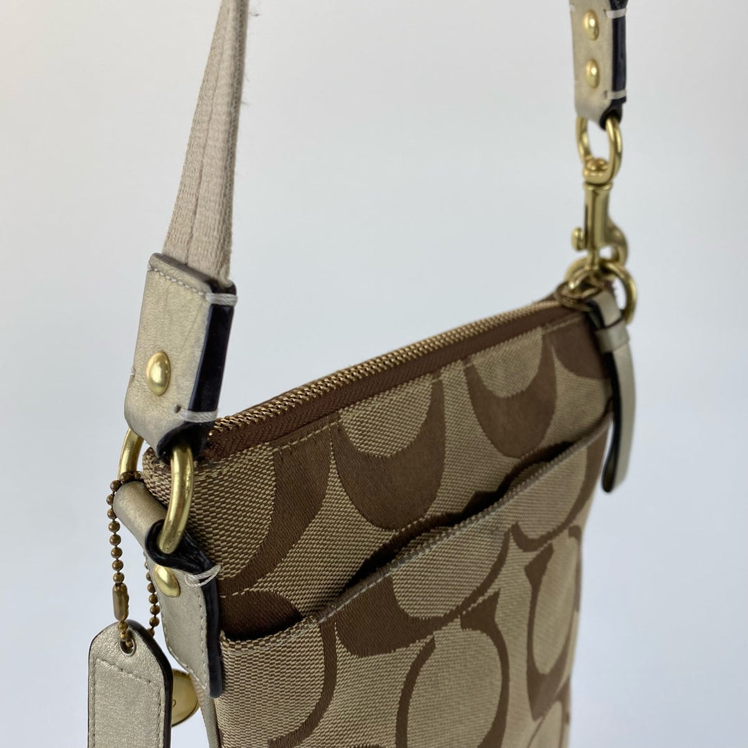 COACH Shoulder Bag Lo867-F41207 canvas Brown Signature