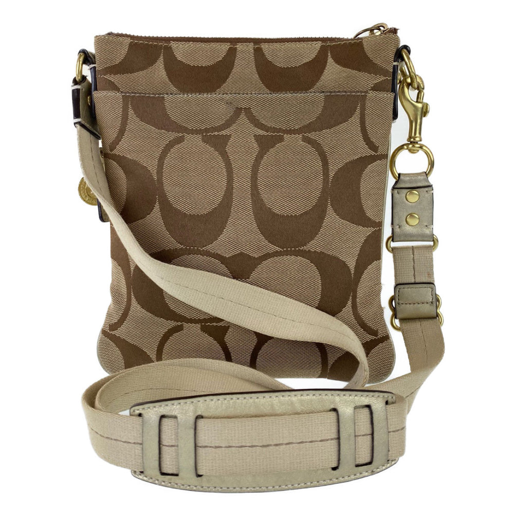 COACH Shoulder Bag Lo867-F41207 canvas Brown Signature