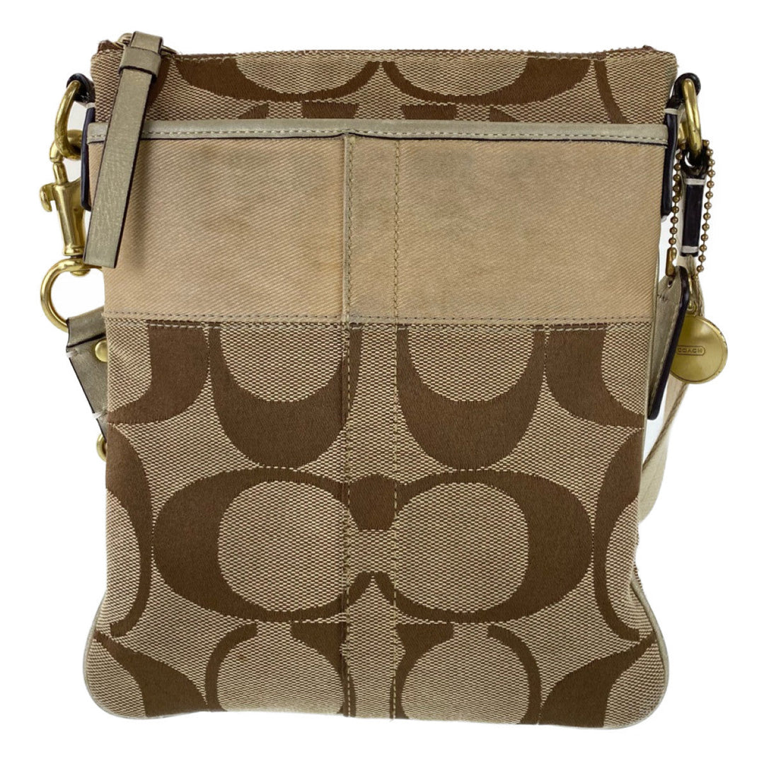 COACH Shoulder Bag Lo867-F41207 canvas Brown Signature