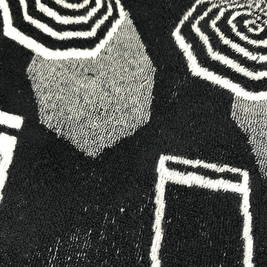 CHANEL towel pile black COCO Mark bath towel pouch Women Used Authentic