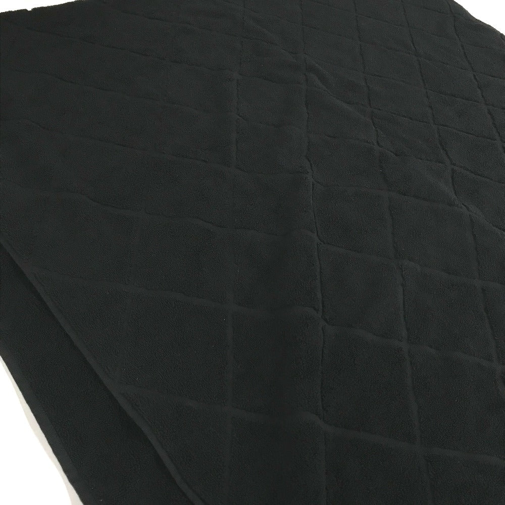 CHANEL towel cotton black COCO Mark CC logo Matrasse Women Used Authentic