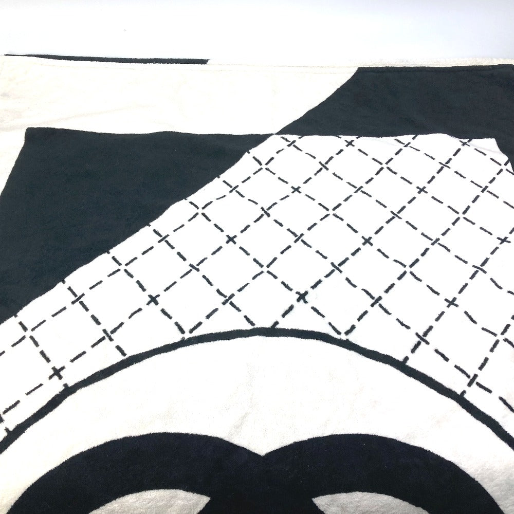 CHANEL towel cotton black blanket interior bath towel CC COCO Mark Lip Design Lips Women Used Authentic