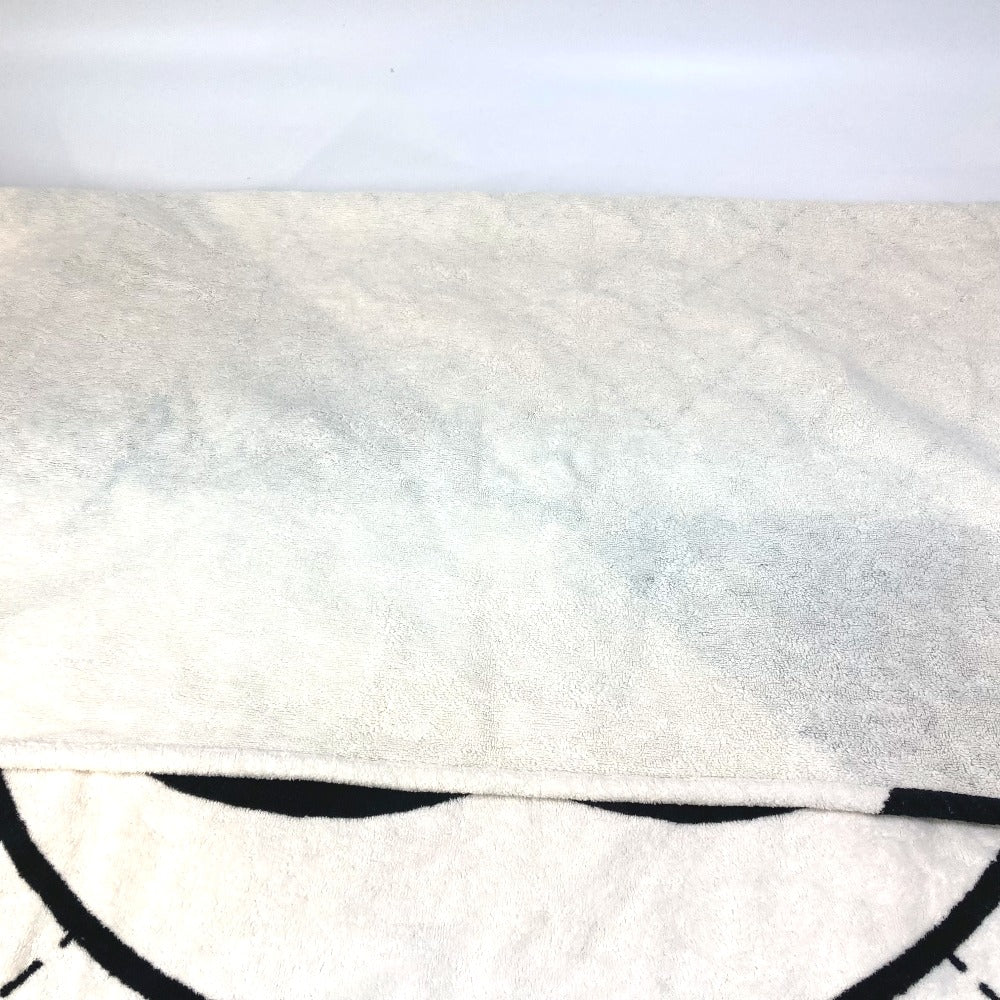 CHANEL towel cotton black blanket interior bath towel CC COCO Mark Lip Design Lips Women Used Authentic