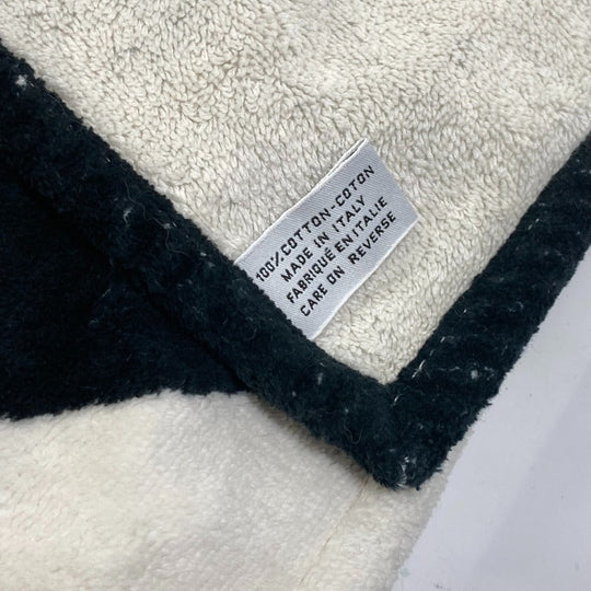 CHANEL towel cotton black blanket interior bath towel CC COCO Mark Lip Design Lips Women Used Authentic