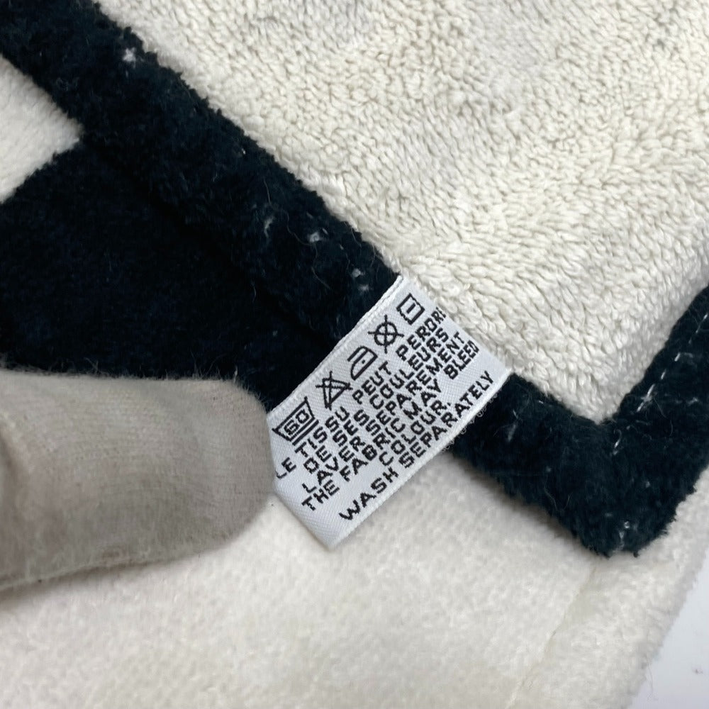 CHANEL towel cotton black blanket interior bath towel CC COCO Mark Lip Design Lips Women Used Authentic
