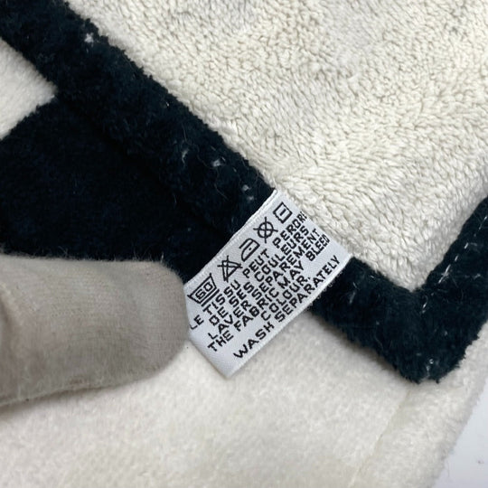 CHANEL towel cotton black blanket interior bath towel CC COCO Mark Lip Design Lips Women Used Authentic
