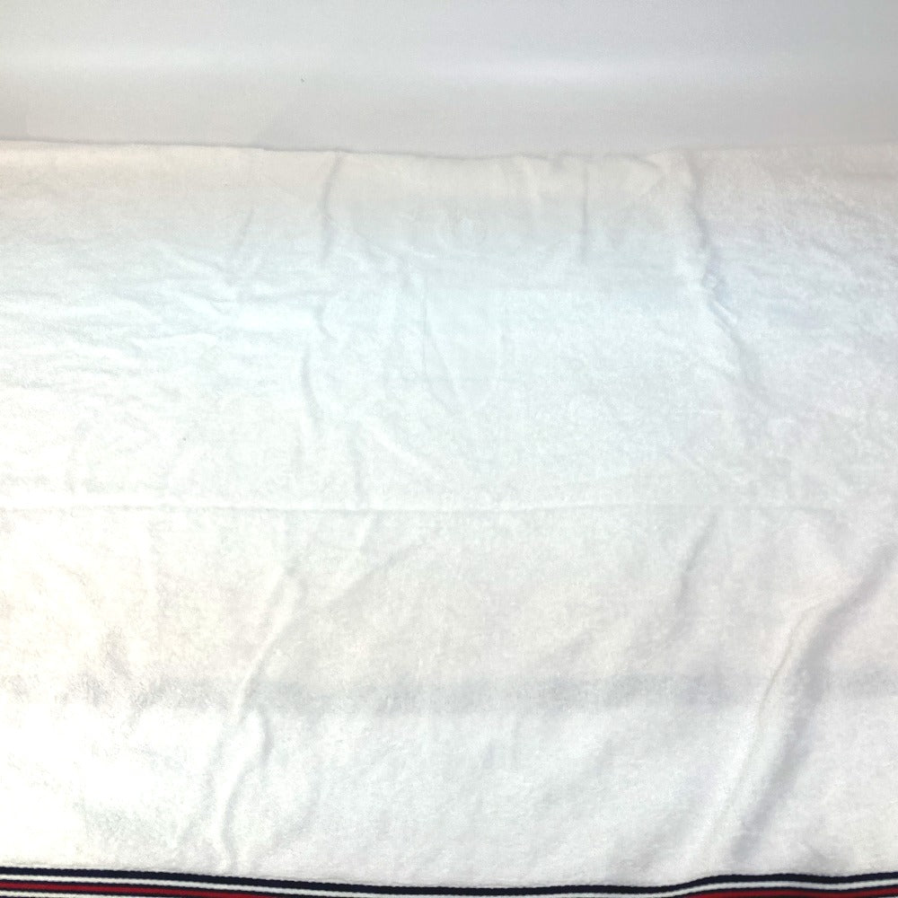 CHANEL towel cotton white 16S CC COCO Mark fringe airlines AIRLINES Women Used Authentic
